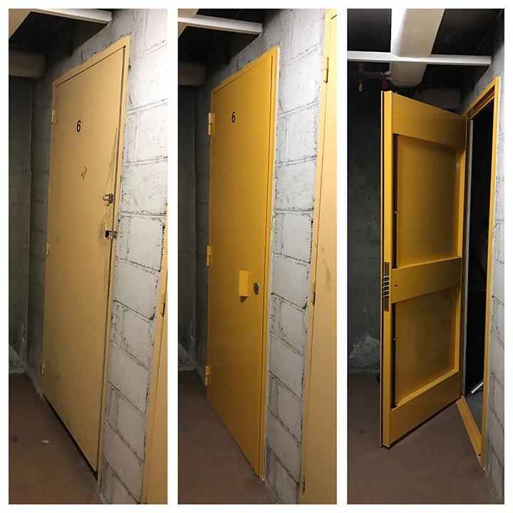 Remplacement d’une porte de cave