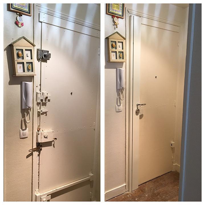 Remplacement porte haussmannienne
