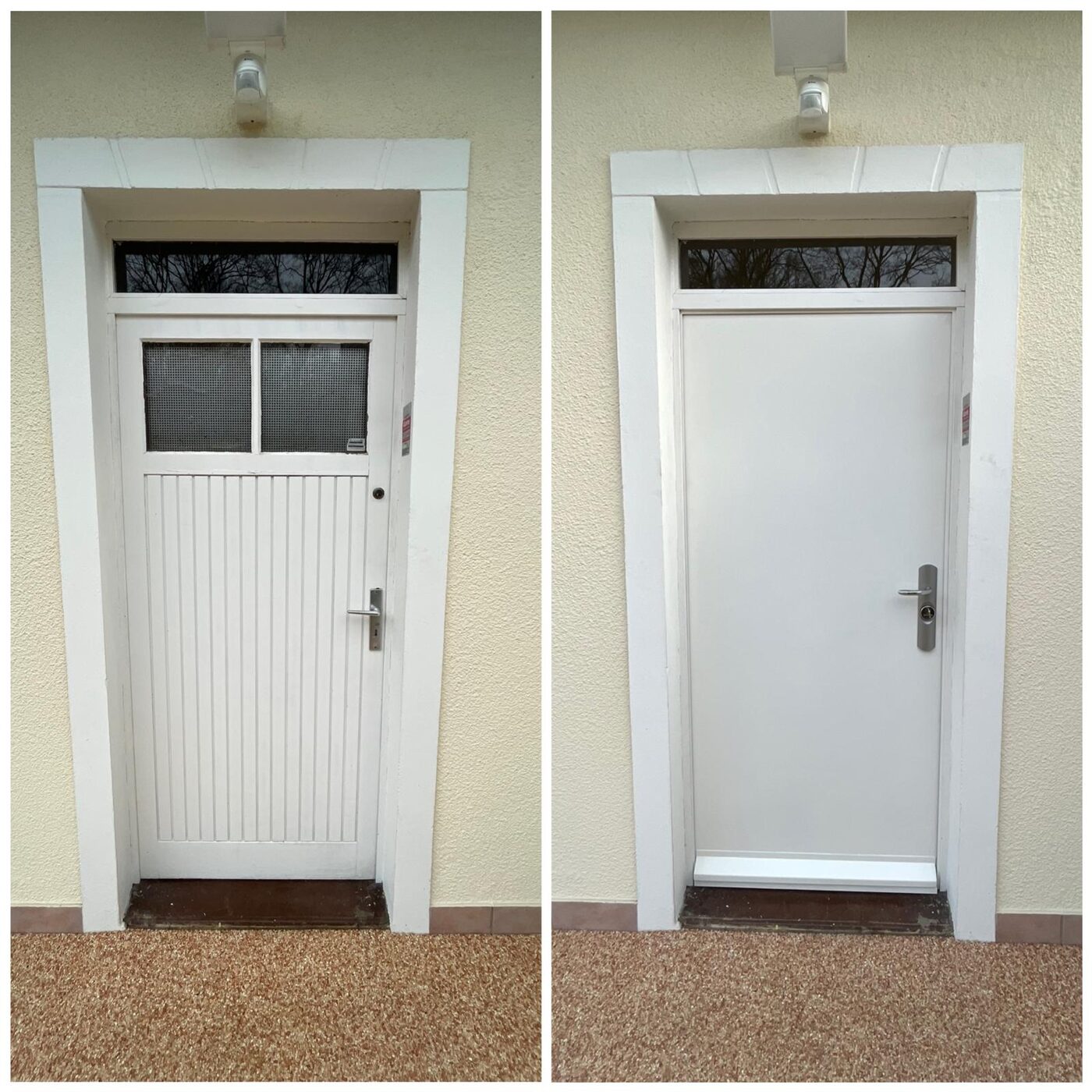 Porte de service en bois remplacée par une porte blindée haute sécurité à Ozoir-la-Ferrière — Serrurerie SESA